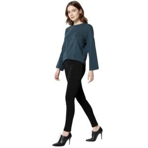 Theory Women’s Quinna Rave 2 Ankle Leggings Charcoal Small Stretch